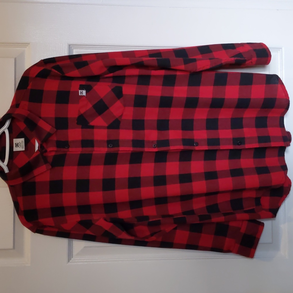 Boys DC Plaid Shirt Size XL